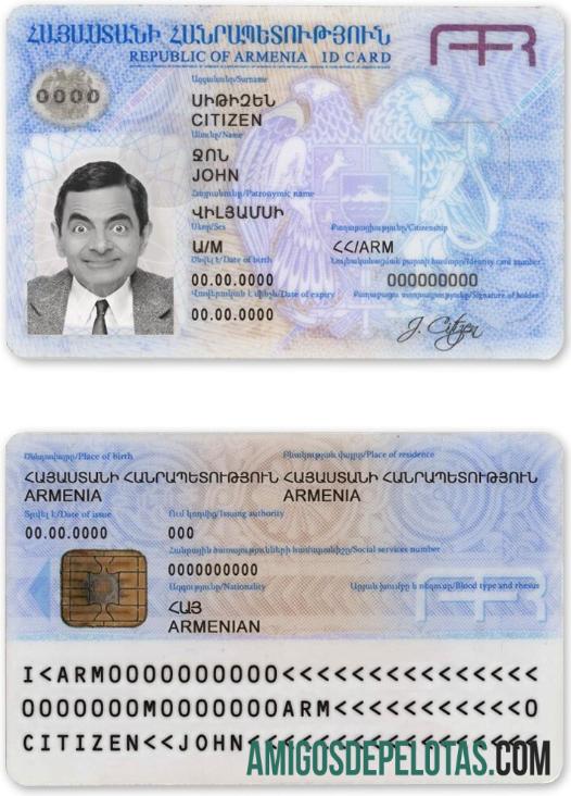 Modelo de identificação da Armênia